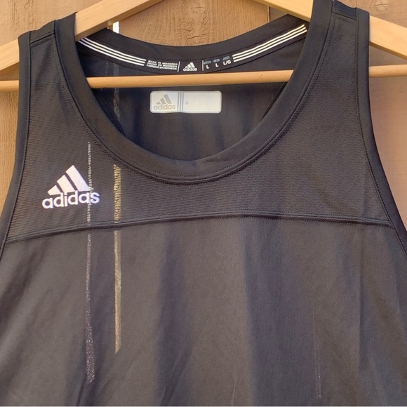Adidas Men’s sizes S, M, L Black Athletic Tank Top Training Soccer NWT G112 - Picture 9 of 11
